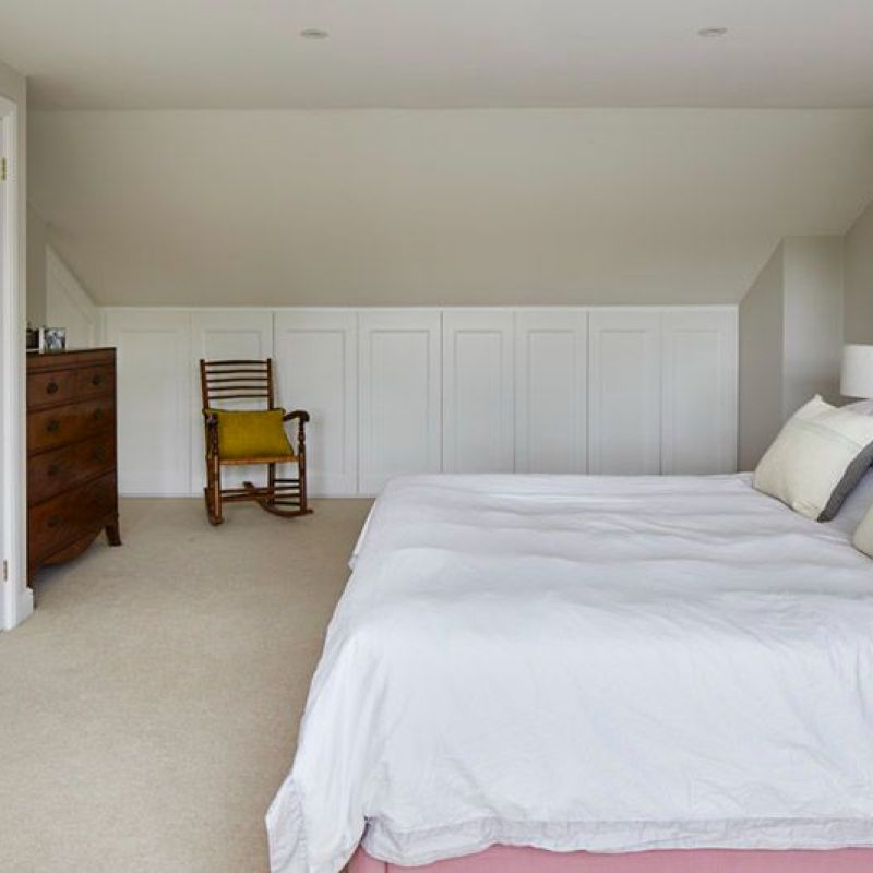 Dormer loft bedroom with massive built-in storage in Nunhead